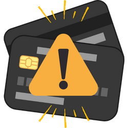 debit card alert icon